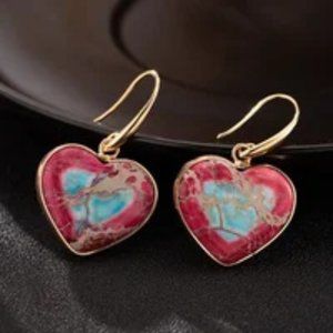 Heart Earrings for Women Teen Girls Boho Dangling Earrings Gifts